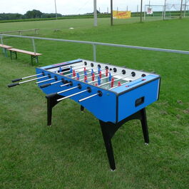 Fussballkicker aufgebaut