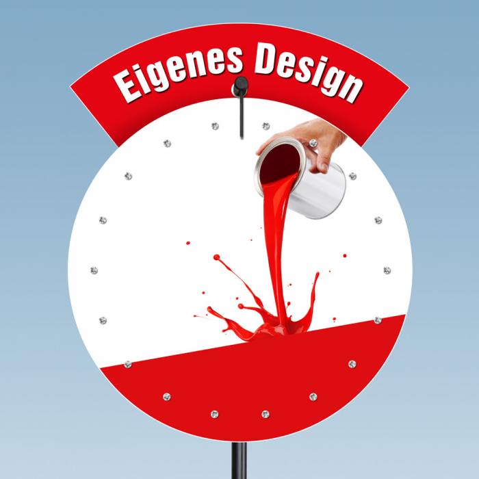 Glücksrad Deluxe Rounded 80 cm - Eigenes Design